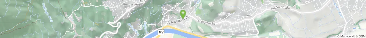 Kartendarstellung des Standorts für Apotheke Mühlau in 6020 Innsbruck
